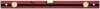 Уровень КУРС Оптима, 3 глазка, красный корпус, фрезерованная рабочая грань, шкала 600 мм  фото