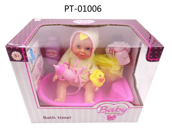 

ABTOYS Кукла "Baby boutique" с ванночкой, 25 см [PT-01006], PT-01006