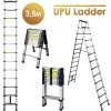 Лестница-стремянка телескопическая алюминиевая UPU Ladder UPT512 3,8 м фото