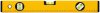 Уровень FIT Стайл, 3 глазка, желтый усиленный корпус, фрезер. рабочая грань, шкала, Профи 400 мм  фото