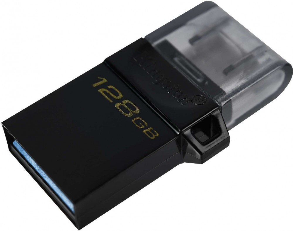 

Флешка 128 Гб Kingston DataTraveler microDuo (DTDUO3G2/128GB) USB 3.0 Type A / Micro USB Type B, черная