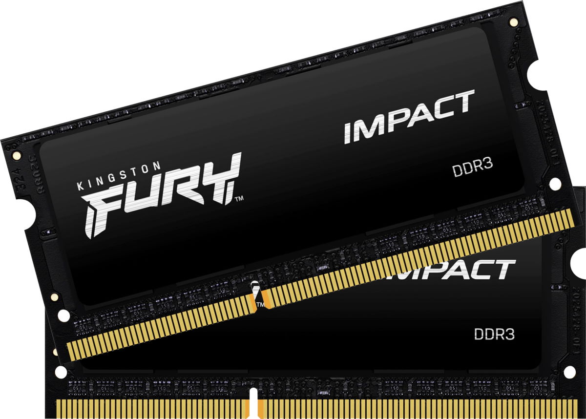 

Оперативная память SO-DIMM 16 Гб DDR3 1866 МГц Kingston Fury Impact Black (KF318LS11IBK2/16) PC4-14900 2x8 Гб