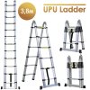 Лестница-трансформер телескопическая алюминиевая UPU Ladder UP380D 3,8 м фото