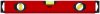 Уровень FIT Бизон, 3 глазка, красный корпус, магнитная полоса, ручки, шкала 400 мм  фото