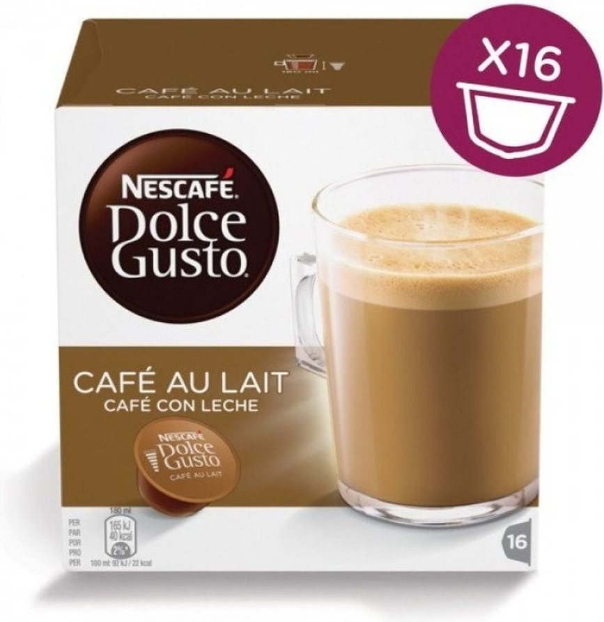 

Капсулы для кофемашин капсульного типа Krups NESCAFE DOLCE GUSTO CafeAuLait (упак.:16шт
