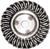 Корщетка-колесо, FIT посадочный диаметр 22,2 мм, стальная витая проволока 100 мм  фото
