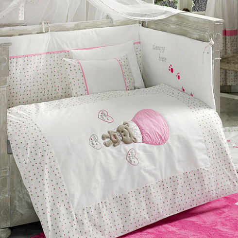 

KIDBOO Комплект постельного белья "Cute Bear" (цвет: розовый, 3 предмета) [00-0012150], 00-0012150
