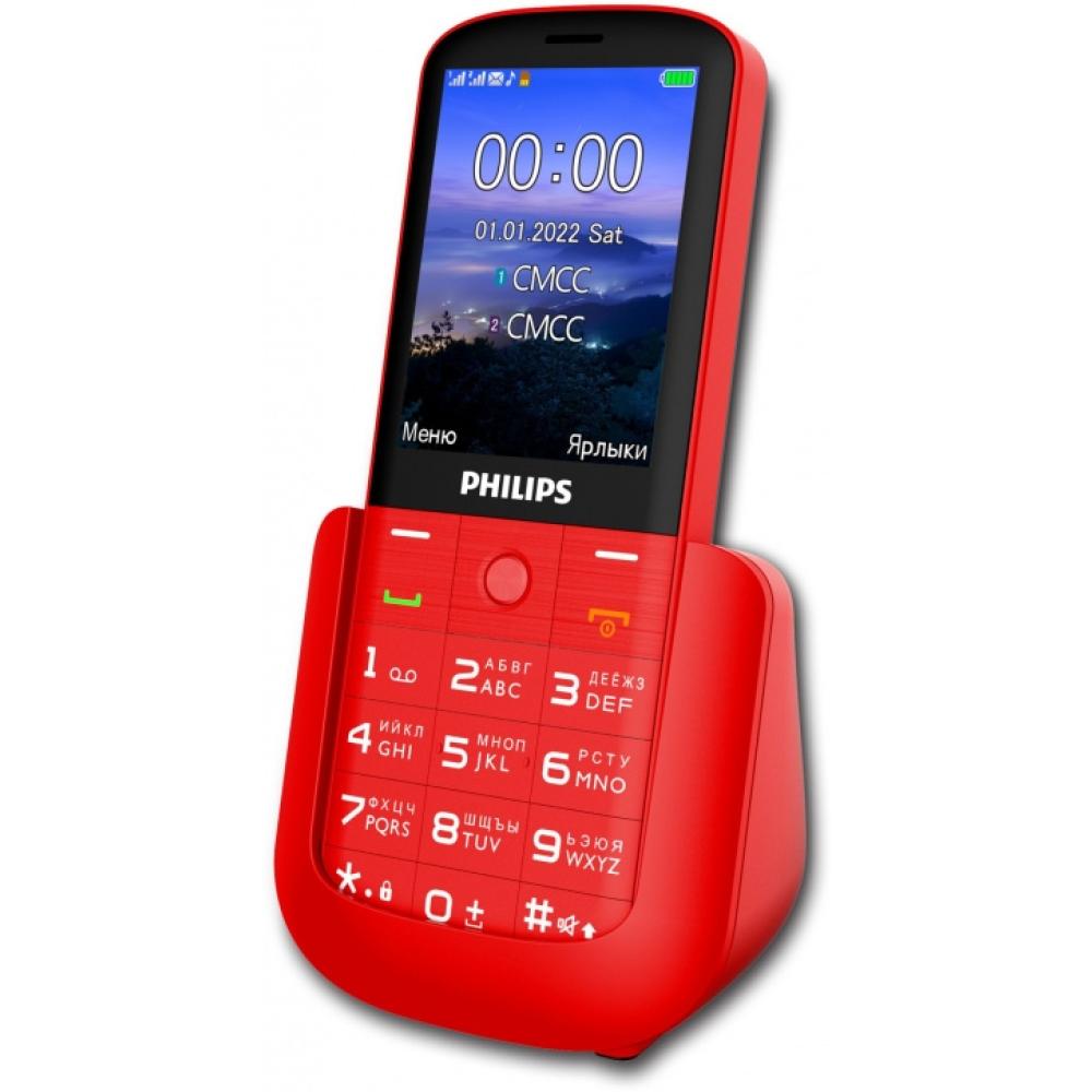 Мобильный телефон Philips Xenium E227 (867000184494) красный по низко