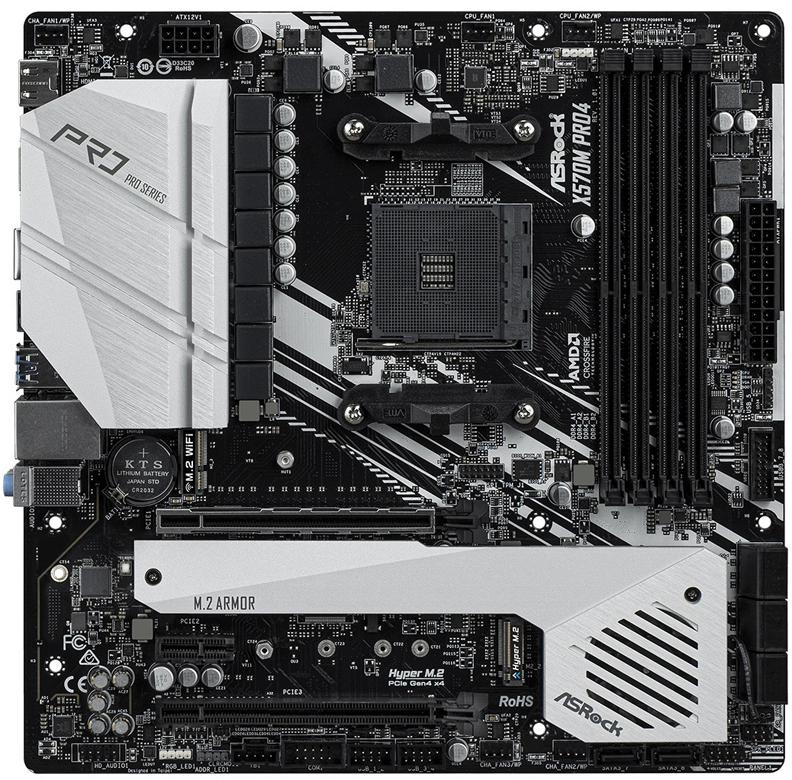 

Материнская плата ASRock X570M PRO4 (AM4, AMD X570, Micro-ATX)