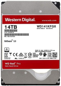 

Жесткий диск 14 Тб Western Digital Red Pro (WD141KFGX) 3.5", SATA, 7200 об/мин