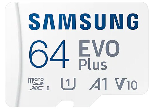 

Карта памяти Samsung EVO Plus 64 ГБ (MB-MC64KA/RU), Белый